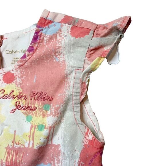 Calvin Klein Jeans Multi-Color Tiered Dress in Size Kids Size 4T - Picture 5 of 9